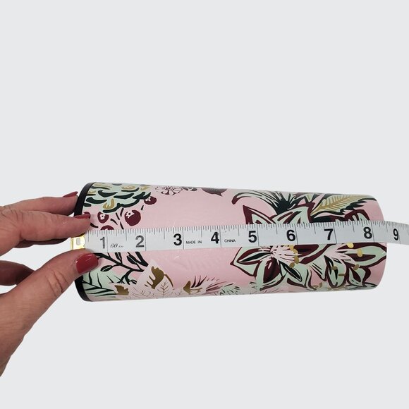 Starbucks 2022 Holiday Winter Pink Enchanted Forest Floral Stainless Tumbler - Picture 7 of 8